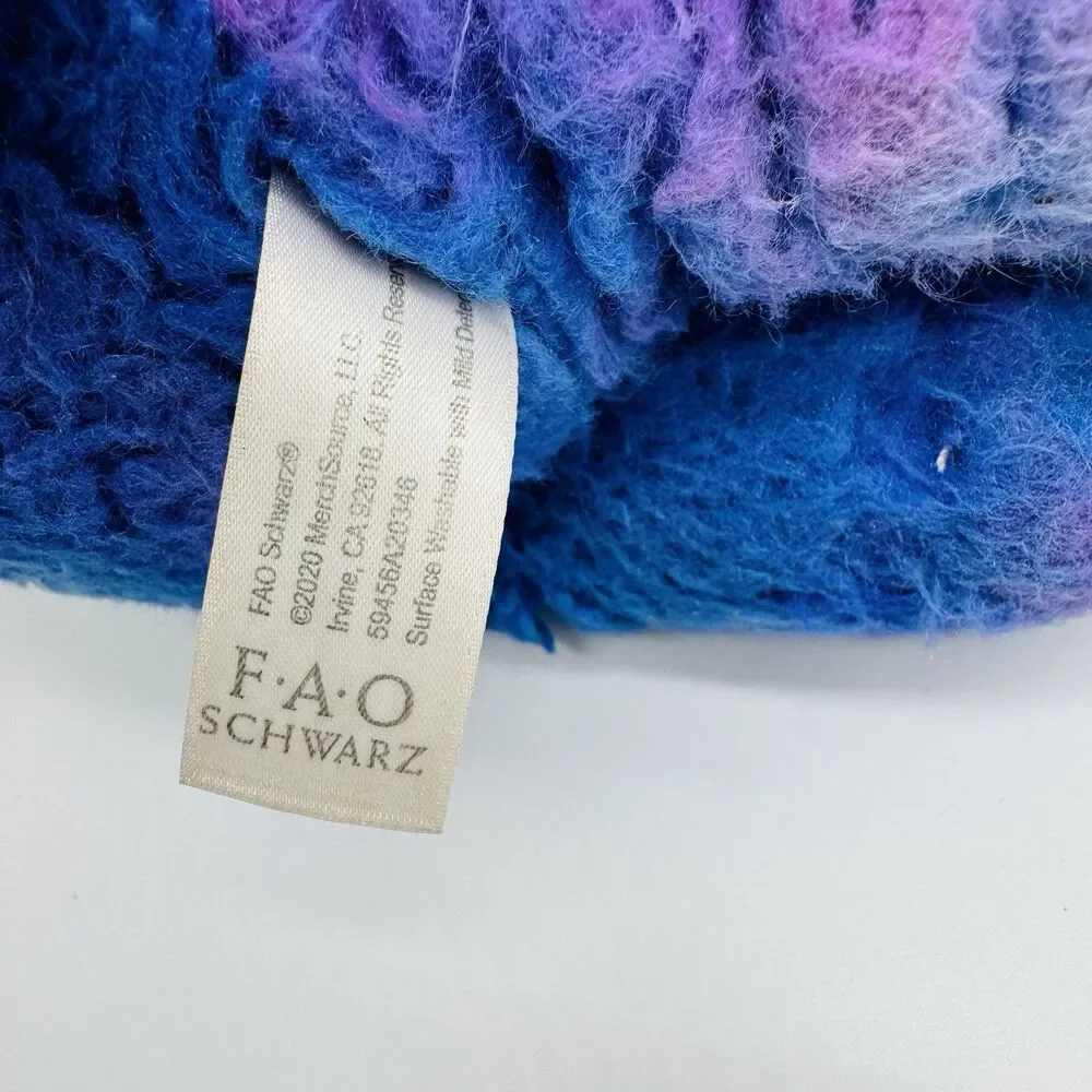FAO Schwarz Vibrant Blue Purple Sloth Plush Stuffed Animal 2020 MerchSource 14